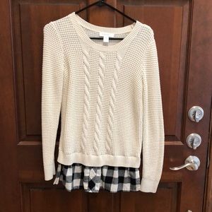 Cream maternity sweater